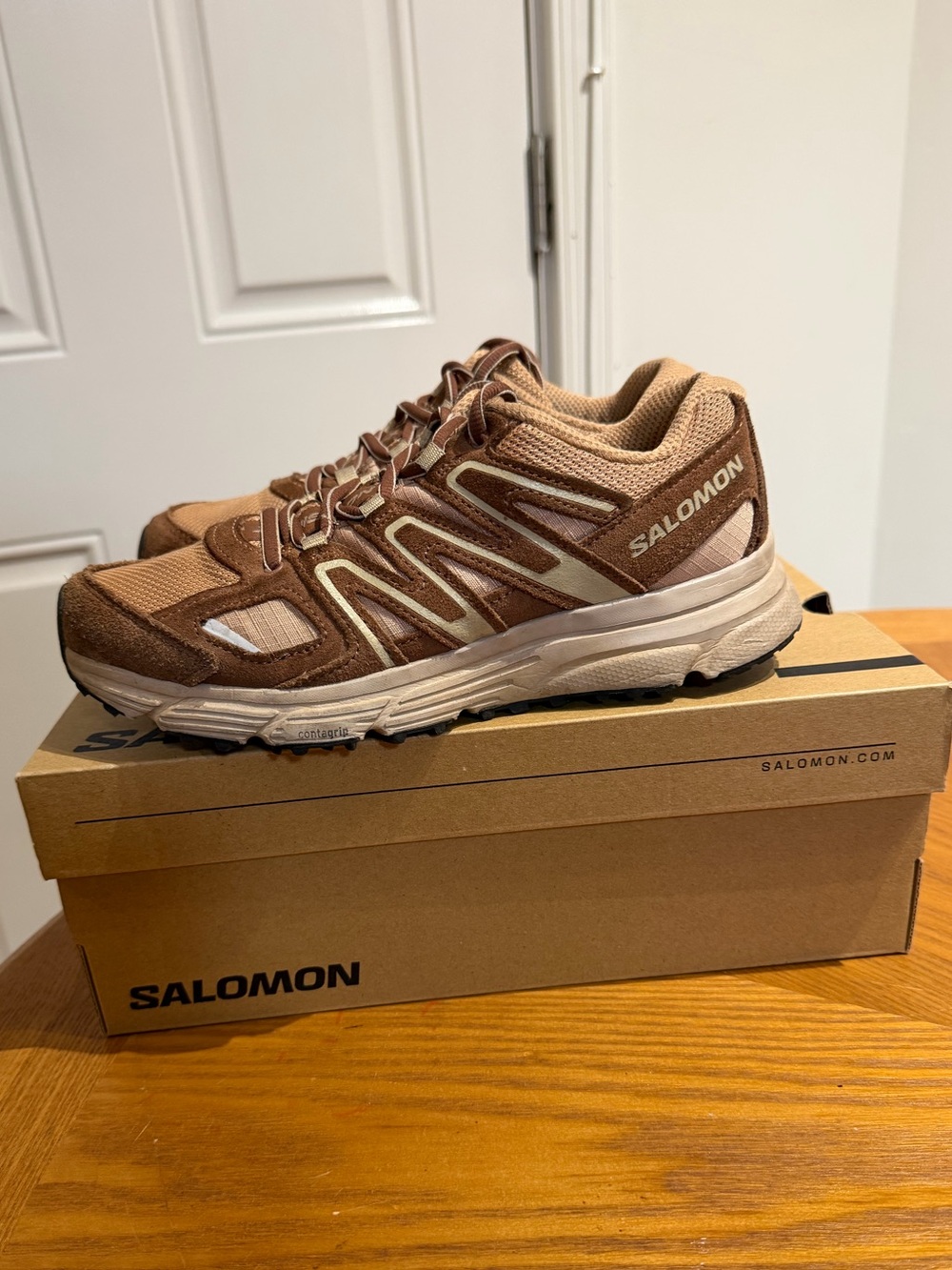 Salomon X-Mission 4 Suede Fenugreek Acorn Women’s 6 Men’s 5 EU 37 1/3